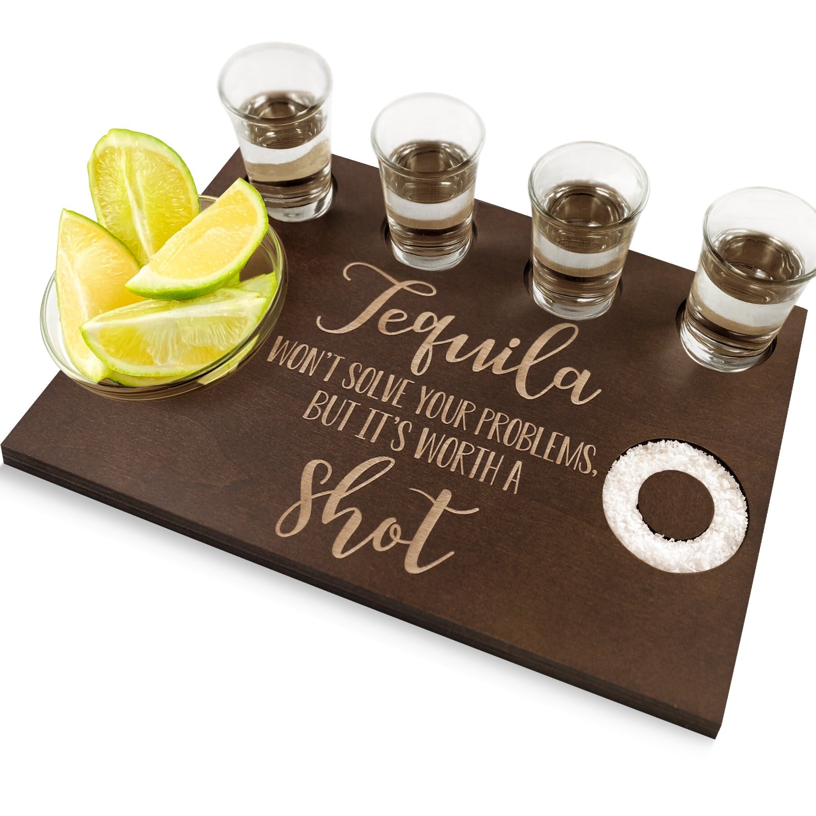 Shot Glass Holder Display and Storage Shot Glasses with Salt Rim Bar | kitchen | momhomedecor
