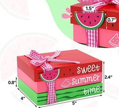 Watermelon Wooden Book Stack | momhomedecor