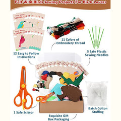 Wild Birds Sewing Craft Kit Birds House Ornaments | momhomedecor