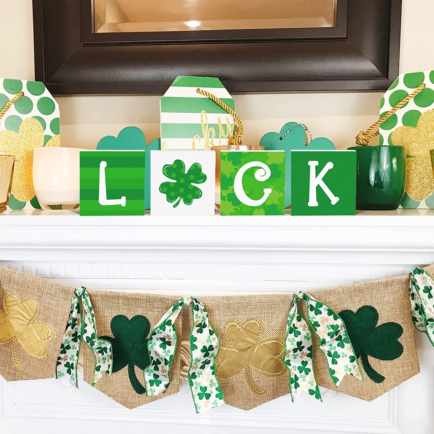 Valentine/St. Patrick's Day Reversible Wooden Decor | momhomedecor